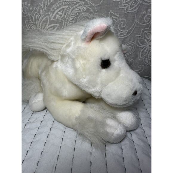 Dan Dee White Cream Horse Plush Stuffed Floppy Laying Down Collector’s Choice - Picture 4 of 7